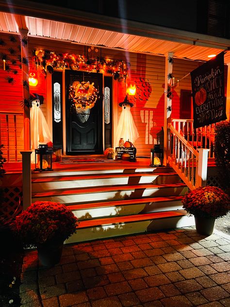 Outside Halloween Decor, Led Lightbulbs, Halloween Front Porch, Lightbulbs, Halloween Porch, Halloween Lights, Halloween 2024, Future Lifestyle, Fall Decorations