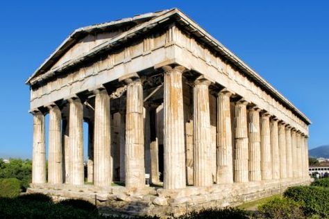 Temple of Hephaestus Temple Of Hephaestus, Greek Buildings, Temple Ruins, Eastern Mediterranean, Greek Temple, Ancient Greek Architecture, Greece Vacation, Mediterranean Cruise, Paradise Found