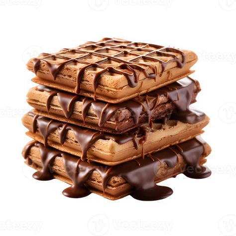 chocolate waffle isolated on transparent background ,waffles with melted chocolate topping, generative ai Waffles Photography, Waffle Pizza, Chocolate Drawing, Chocolate Waffles, Chocolate Topping, Melted Chocolate, Photographer Headshots, Silky Hair, Melting Chocolate