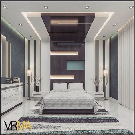 Dental Room, Master Room Design, Black Room Decor, City Dubai, New Ceiling Design, White Room Decor, Bedroom Lights, Bedroom Interior Design Luxury, Best Modern House Design