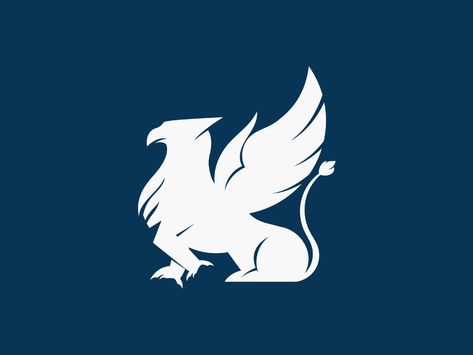 Griffin Logo by Cassidy Kelley on Dribbble Griffin Symbol, Griffin Heraldry, Fictional Flags, Griffin Logo, Rugby Logo, Wood Burning Patterns Stencil, Armor Dress, Blue Peter, Best Anime Drawings