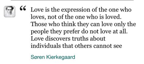 Søren Kierkegaard / “Love discovers truths about individuals that others cannot see” Soren Kierkegaard Quotes, Kierkegaard Quotes, Poetic Quotes, Soren Kierkegaard, Poetic Quote, Awesome Quotes, Love Only, Writing Inspiration, Best Quotes