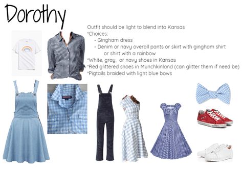 Dorothy Inspired Outfit, Dorothy Aesthetic, Dorothy Outfit, Dorthy Costume, Outrageous Outfits, Wicked Costumes, Winx Saga, The Wonderful Wizard Of Oz, Corduroy Overalls