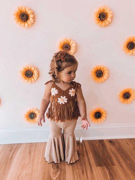 Motherhood Uncensored Hippie Birthday Party, Bell Bottom Jumpsuits, Groovy Party, 2nd Birthday Party For Girl, Hippie Birthday, Groovy Birthday, Hippie Baby, Spring Girl