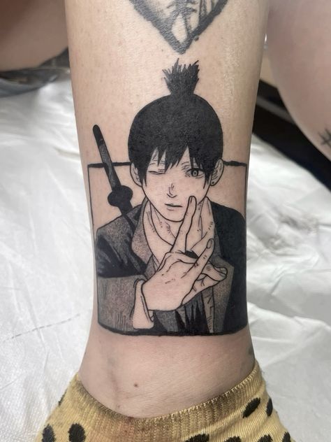 Aki Hayakawa Chainsaw Man チェンソーマン 📍Latina-Roma-Milano Chainsaw Man Aki, Tattoo And Piercings, Men Tattoos, World Tattoo, Tattoo Artwork, Best Tattoos, Tattoo Work, Anime Tattoos, Minimal Tattoo