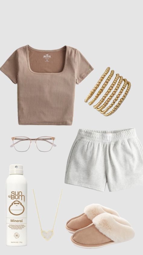 #summeroutfit #outfitinspo #preppy #cozyvibes Preppy Summer Outfits, Casual Preppy Outfits, Outfit Inspo Casual, Trendy Outfits For Teens, Cute Lazy Outfits, Cute Lazy Day Outfits, Cute Outfits For School, Lazy Outfits, Lazy Day Outfits