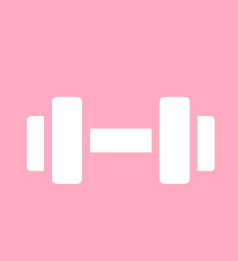 App Aesthetic, Pink Gym, Pink Icons, App Covers, Basic Fits, Pink Logo, Aesthetic Wallpaper, App Icon, Fitness Goals