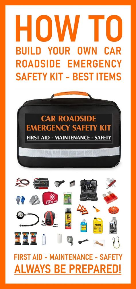 Emergency Roadside Kit, Diy Emergency Car Kit, Car Emergency Kit For Women, Car Safety Kit, Emergency Car Kit, Car Survival Kits, Roadside Emergency Kit, Car Tool Kit, Car Care Kit