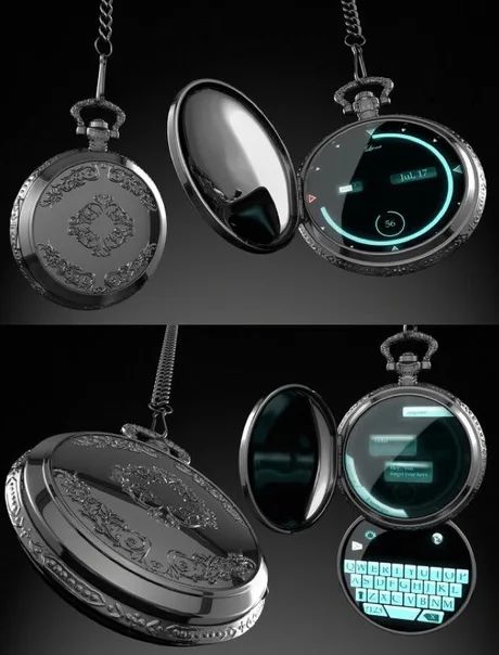 Digital Pocket Watch, Old Pocket Watches, Diy Gifts For Men, Gadgets Technology Awesome, Magical Jewelry, Gadgets And Gizmos, Futuristic Technology, Cool Technology, Cool Inventions