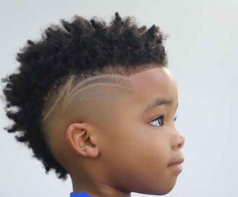 Fohawk Boys, Fauxhawk Fade Boys, Mixed Boy Haircut Curly Hair, Black Kids Haircuts, Mixed Boys Haircuts, Boys Haircuts Curly Hair, Boys Curly Haircuts, Kids Hairstyles Boys, Mohawk Haircut