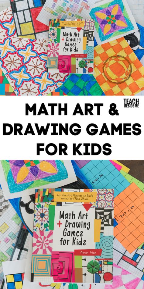 Maths And Art, Math Art Projects For Kids, Math Art Drawing, Maths Art, Math Art Activities, Kids Math Activities, Maths In Nature, Math Camp, Math Art Projects