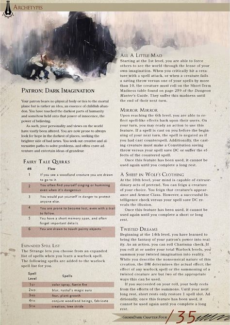 DnD 5e Homebrew — Dark Imagination Patron Warlock by StriderT Warlock Patrons 5e, Dnd Patrons, Warlock Patron, Dnd Warlock, Dnd Subclasses, Homebrew Classes, D D 5e Homebrew, Warlock Dnd, Dnd Stats