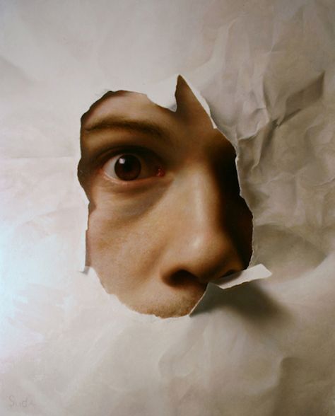 Joshua Suda, Photorealistic Paintings, Surreal Portraits, Hyperrealistic Art, Breaking Boundaries, Hyper Realistic Paintings, Ghost In The Machine, Art Photography Portrait, Cover Journal