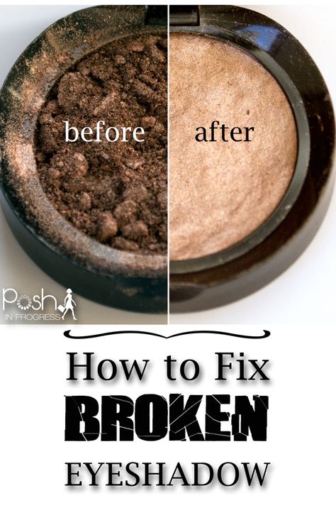 How to Fix and Repair Broken Eyeshadow #bbloggers #makeup #eyeshadow Fix Broken Eyeshadow, Fix Broken Makeup, Broken Eyeshadow, Eyeshadow Guide, Makeup Tools Photography, Broken Makeup, Cute Eyeshadow Looks, Eyeshadow For Blue Eyes, Makeup Pallets