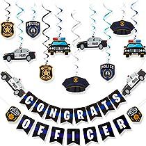 Police Party Decorations, Police Themed Birthday Party, Police Retirement Party, Police Academy Graduation, Police Party, Police Birthday, Graduation Party Supplies, Party Toys, Party Funny