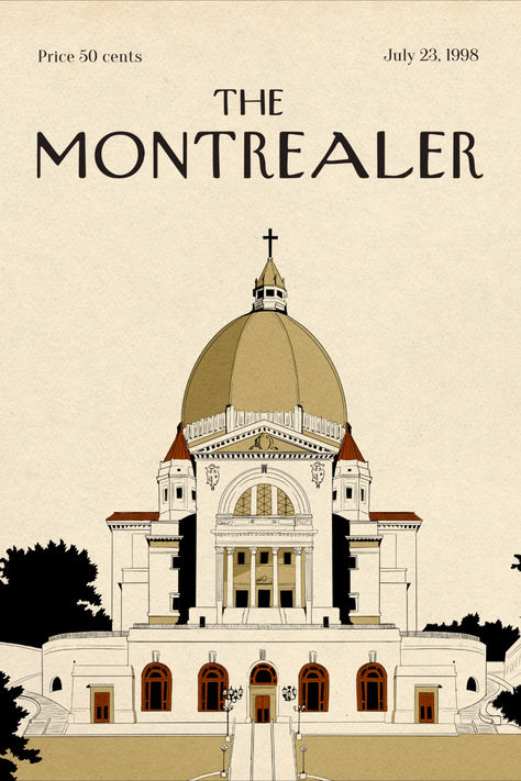 Art by Karima Designs The Montrealer - Art print series Mont Royal - Montreal Retro Montreal Aesthetic, Mont Royal Montreal, Colorful Art Prints, O Canada, Montreal Canada, St Joseph, Places Around The World, Colorful Art, Montreal