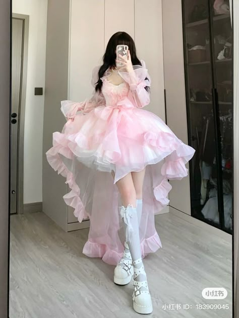 Kawaii Outfit Ideas, 파티 드레스, Frilly Dresses, Cute Dress Outfits, Pretty Prom Dresses, Fairytale Dress, Fairy Dress, Glam Dresses, Pink Mini