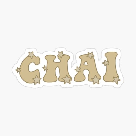 Chai Stickers, Chai Latte, Decorate Notebook, Coloring Stickers, Aesthetic Stickers, Eye Catching Colors, Favorite Drinks, Laptop Stickers, Sticker Design