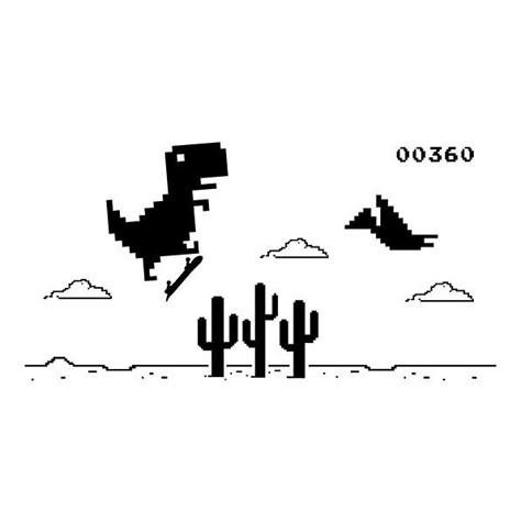 Programmer Tattoo, Dino On Skateboard, No Internet Dinosaur, Dino Chrome, Google Dinosaur, Dino Google, Chrome Dinosaur, Logo Sketch Design, No Internet Connection