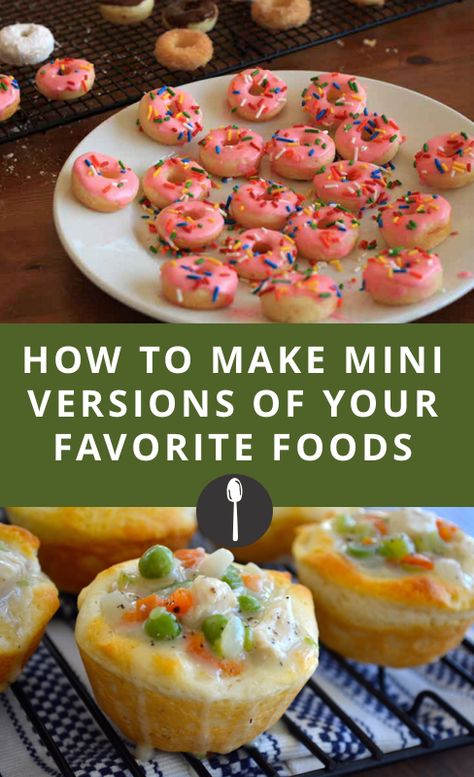 Miniature Party Ideas, Tiny Party Food, Miniature Themed Birthday Party, Tiny Foods Party, Miniature Party Food Ideas, Mini Tea Party Food, Tiny Food Recipes, Food Truck Appetizers, Tiny Baking Recipes