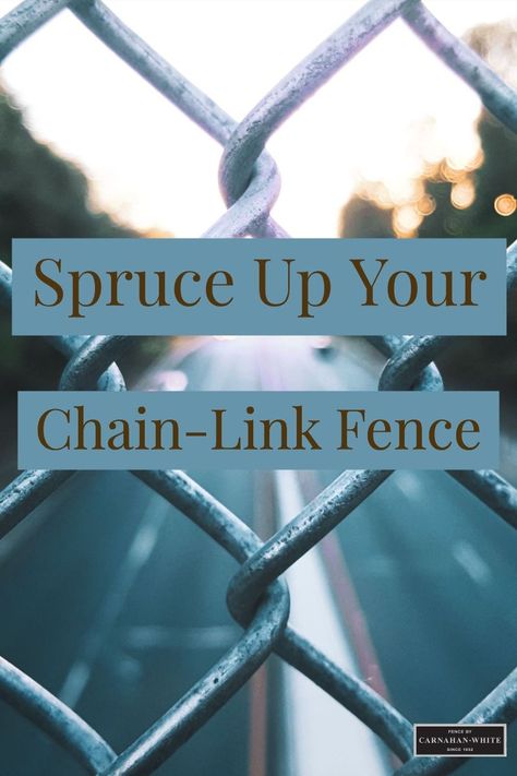 Not the biggest fan of your chain-link fence design? Here are some ways to update your chain-link fence and make it look like new. Chain Link Upgrade, How To Make Chain Link Fence Look Better, Privacy Fence Ideas Chain Link, Chain Length Fence Ideas, Improve Chain Link Fence, Decorated Chain Link Fence Ideas, Updating Chain Link Fence, Chain Link Fence Flower Boxes, Chain Fence Ideas