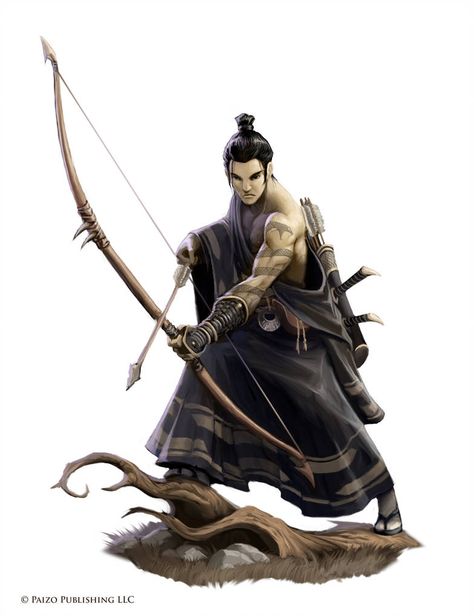 Archer Characters, Ronin Samurai, Dungeon Master, Survival Prepping, Fantasy Rpg, Dnd Characters, Character Portraits, Fantasy World, Fantasy Character Design