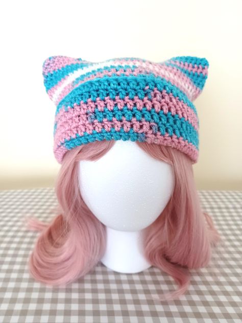 Crochet Winter Hat, Cat Ear Beanie, Crocheted Beanie, Ear Beanie, Cat Eared Beanie, Crochet Bandana, Crochet Winter Hats, Crochet Ruffle, Crochet Market Bag