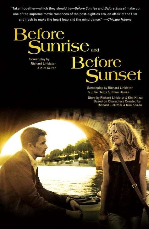 Before Sunset Movie, The Before Trilogy, Before Series, Movie Library, The Darjeeling Limited, Richard Linklater, Before Trilogy, Indie Movie Posters, Julie Delpy