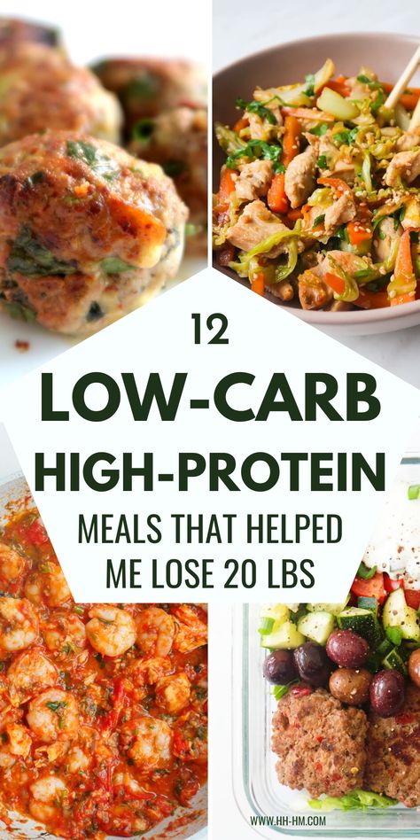 If you're looking for some quick and easy low carb high protein meals to help you lose weight and reach your fitness goals, you've just found them. This is a collection of super simple weight loss meals and healthy recipes for dinner, lunch and some for breakfast. Healthy Meals For Two Low Carb, Protein Packed Dinners Healthy, High Protein Skillet Meals, High Protein Low Carb Meal Plan Losing Weight Easy, Fat Loss Dinner, High Protein Meals For Fat Loss, High Carb Meals, High Protein Low Carb Recipes Dinner, Low Carb High Protein Meals