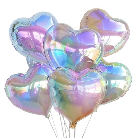 PRICES MAY VARY. 🎈 Complete Party Set: Includes 9 heart-shaped iridescent balloons, 18 inches each, perfect for adding a magical touch to any celebration. 🎈 Vibrant & Fun: Ideal for iridescent party decorations, birthday parties, and celebrations, these balloons guarantee a joyful atmosphere. 🎈 Reusable & Easy to Inflate: Inflate with an air pump, deflate after use, and reuse multiple times. For best results, inflate to 75%-85% (not suitable for helium). 🎈Crafted From High-Quality Premium Al Disco Ball And Balloons, Iridescent Sweet 16, Heart Birthday Decorations, Drag Party Decorations, Seventh Heaven Birthday Party, Rave Theme Birthday Party, Cute Bday Decor, Pastel Bday Decor, R&b Themed Party