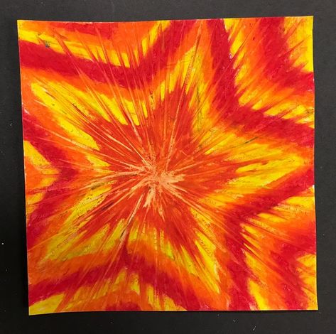 Oil Pastel Art For Kids, Middle School Ideas, Crafts Elementary, Pastel Art Ideas, Square 1 Art, Art Ideas For Kids, Art Docent, Favorite Number, 4th Grade Art