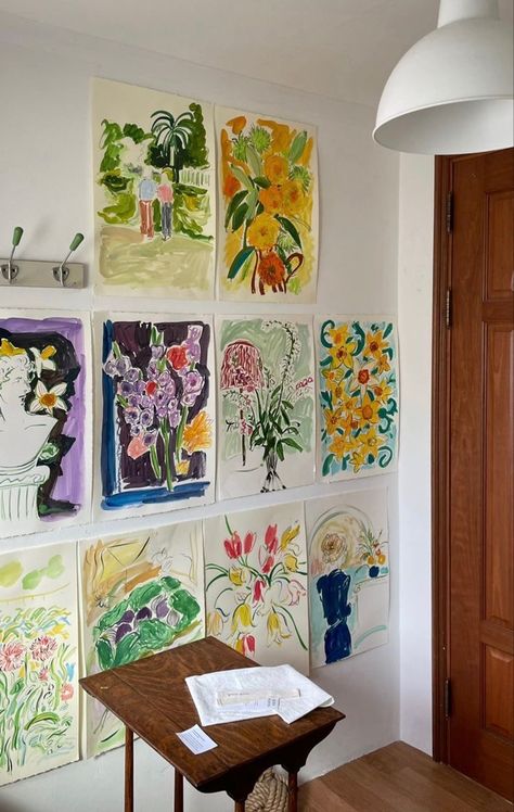 Light Decor, Arte Inspo, Hur Man Målar, Oil Pastels, Pastel Art, Watercolor Flower, Painting Inspo, Vintage Wall Decor, Ornaments Christmas