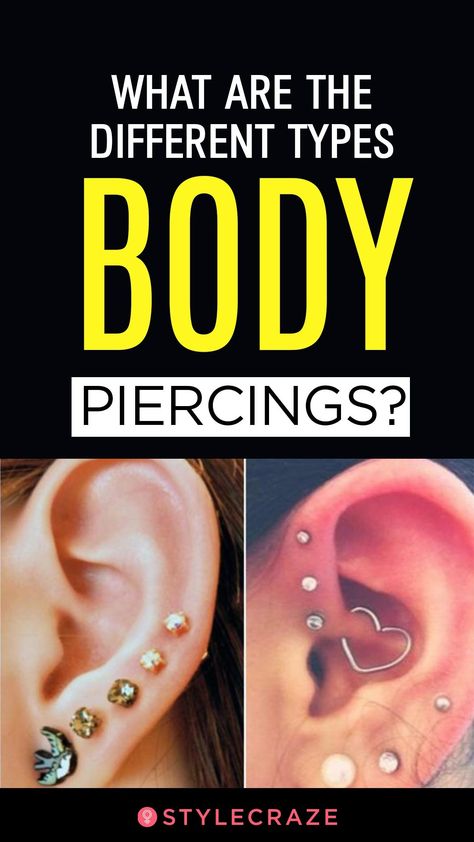 What Are The Different Types Of Body Piercings? #trending #trends #trendingnow First Ear Piercing, Types Of Body Piercings, Piercings Corps, Tattoo Aftercare Tips, New Tattoo Designs, Second Piercing, Just Ink, Heart Earring, Tattoo Aftercare