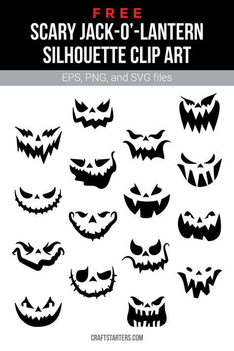 Holiday Paintings, Halloween Pumpkin Jack O Lantern, Halloween Pumpkin Carving Stencils, Face Silhouette, Halloween Wood Crafts, Idee Cricut, Face Template, Halloween Pumpkin Designs, Jack O Lantern Faces