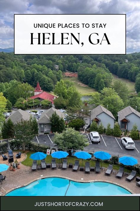 So many options of places to stay in Helen, GA, but if you're looking for something a bit different and unique we have three great ideas! Helen Georgia, Helen Ga, Unique Places, Looking For Something, Great Ideas, Best Hotels, Travel Fun, Travel Destinations, Georgia