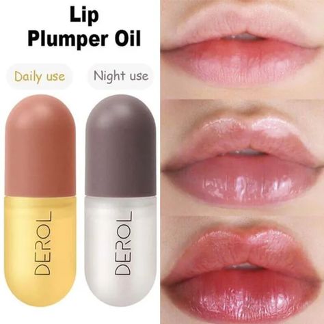 Derol Lip Plumper, Pink Serum, Lip Plumber, Plumper Lips, Natural Lip Plumper, Lips Gloss, Diy Dye, Lip Enhancement, Lip Serum