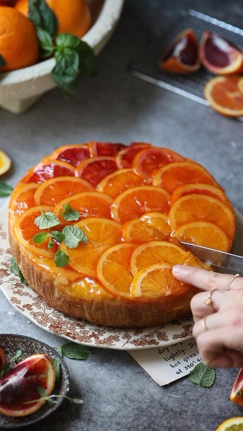 Citrus Cake, Colorful Cake, Orange Extract, Orange Syrup, Orange Blood, Easy Baking Recipes Desserts, Peanut Oil, Easy Baking Recipes, Cooking Recipes Desserts