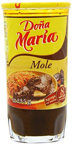 MexGrocer Dona Maria Red Mole Sauce (Pack of 2) Dona Maria Mole, Mexican Sauces, Healthy Veggie Recipes, Mexican Mole, Accidentally Vegan, Mexican Food Dishes, Grilled Watermelon, Hormel Recipes, Mexican Sauce