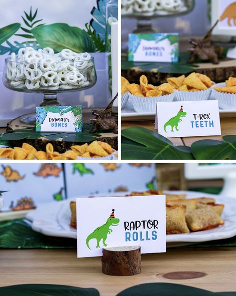 Dino Drinks Dinosaur Birthday, Dino Punch Recipe, Dino Themed Food Dinosaur Snacks, Dinasour Food Birthday Ideas, Dino Desert Table, Dino Party Treats, Dino Theme 3rd Birthday, Three Rex Birthday Party Food, Dino Two Birthday