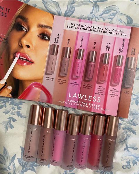 Lawless Lip Gloss, Clean Lip Gloss, Lawless Forget The Filler, Filler Lip, Sephora Lip, Cute Nail Polish, Hello Darling, Lip Products, Lip Glosses