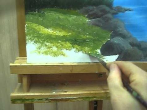 Acrylic Painting - Grass easy painting Try It Now!VERY EASY Acrylic Lesson  This is Part 6/7 of a beautiful seascape painting  If you want to watch all series in 1 short videa watch:  "Acrylic Lesson Online - How To Paint A Picture With Acrylic"  To watch all 7 videos of this painting   Here are the titles:  Paint a sky with acrylic  1/7  Acryli... How To Paint Grass Easy, Paint Grass Tutorial, How To Paint Grass Acrylic, How To Paint Grass Field Acrylic, Gouache Grass Tutorial, Painting Grass With Acrylics, Painting Grass, Paint Realistic, Grass Painting