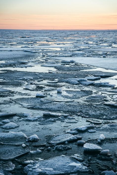 Ice Melting Aesthetic, Freeze Ray, January Mood, Ice Landscape, Icy Lake, Oulu Finland, Ice Aesthetic, Icewind Dale, Arctic Sea