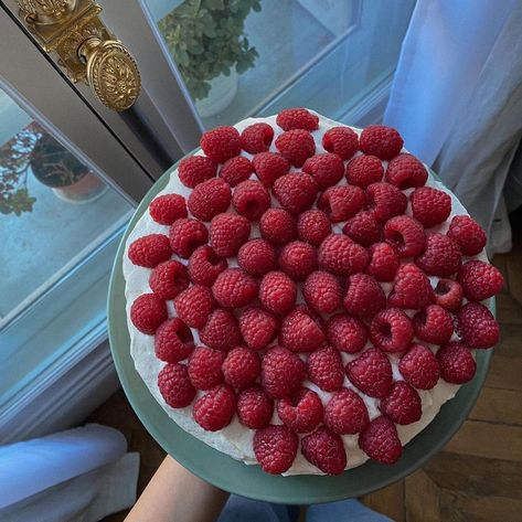 Raspberry Cake Aesthetic, Elegant Food, Cake Aesthetic, Luxury Cake, Raspberry Cake, Pretty Dessert, Festive Treats, Dessert Drinks, Cute Cakes