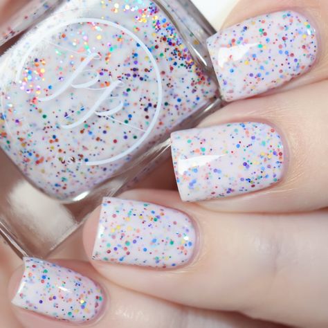 Funfetti Fandom | Painted Polish Blue Polish, Rainbow Connection, Paws And Claws, Rainbow Sprinkles, Nail Polish Designs, Nail Polish Collection, Fancy Nails, Gorgeous Nails, One Stop Shop