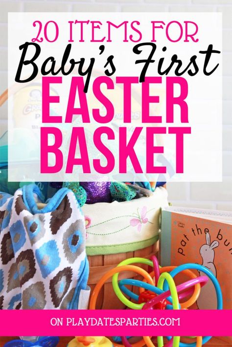 Baby First Easter Basket, Easter Basket Ideas For Babies, First Easter Basket, Baby First Easter, Fun Easter Baskets, Baby Easter Basket, Easter Basket Ideas, Kids Easter Basket, Easter Basket Diy