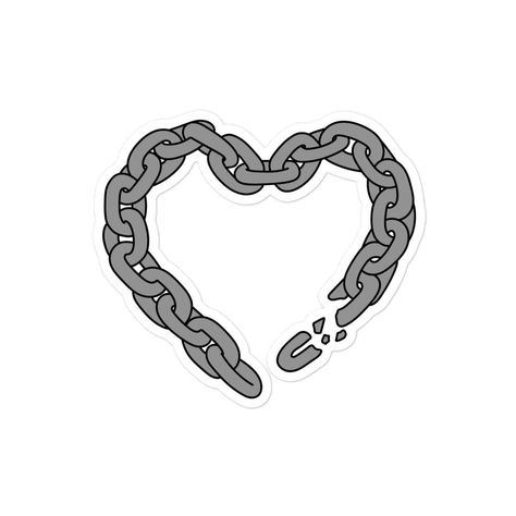 Chain Heart Drawing, Chain Link Drawing, Chain Drawing, Chain Sticker, Chain Heart, Outline Drawing, Heart Drawing, Star Chain, Tattoo Flash Art