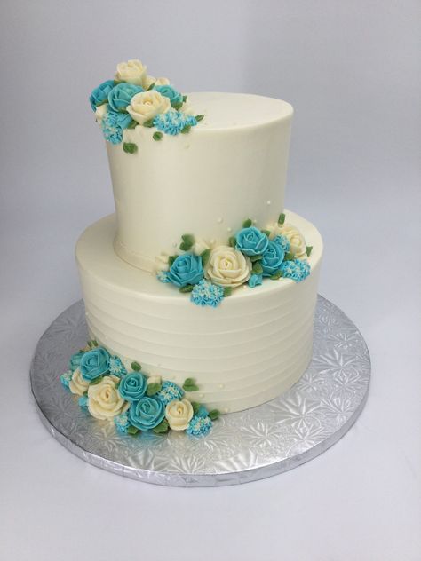 Quinceañera Cakes, 2 Tier Birthday Cake, Nursing Graduation Cakes, Tier Birthday Cake, Tiered Cakes Birthday, Floral Cakes, Quinceanera Cakes, Simple Decoration, Classic Wedding Cake