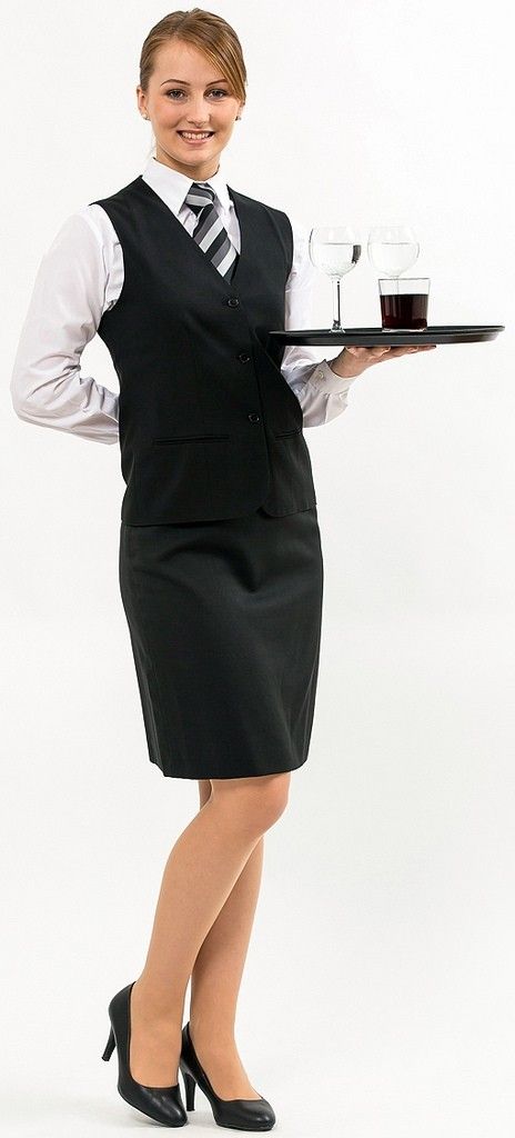 Smart Waitress. Waitress Outfit Restaurants, Waitress Pose Reference, Waitress Outfits Casual, Waitress Pose, Server Outfit Restaurant, Waitress Uniform Vintage, Female Waitress, Hotel Uniforms, Waitress Outfit