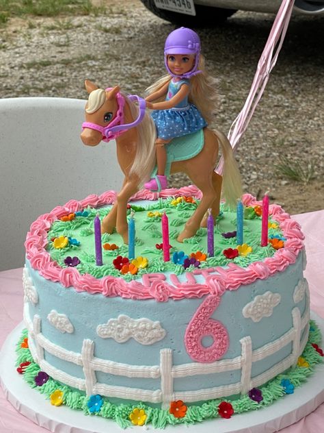 Simple Horse Cake, Girls Horse Birthday Cake, Spirit Untamed Birthday Cake, Barbie Horse Birthday Party, Horse Cakes For Girls Birthday Parties, Horse Themed Birthday Cake, Easy Horse Cake, Horse Cakes Birthday, Bailey Cake