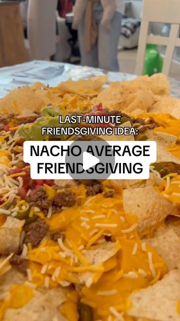 Evite on Instagram: "Now, this is a Friendsgiving feast. Need an easy last-minute idea that everyone can be a part of? Try @theideadad’s full-table nacho spread that’s sure to have everyone cheesin’ (sorry, we had to make at least one dad joke...) 🧀😋" Nacho Table, Friendsgiving Feast, Dad Jokes, Nachos, Last Minute, Canning, Instagram